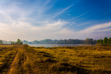 Fototapeta premium Lake in the morning.