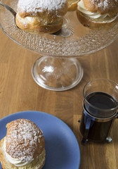 Coffee and almond buns