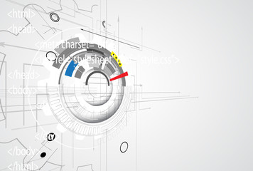 abstract technology background Business & development direction