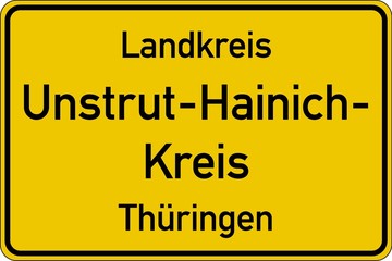 Fototapeta premium Unstrut-Hainich-Kreis in Thüringen