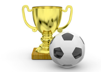Soccer Trophy - 3D