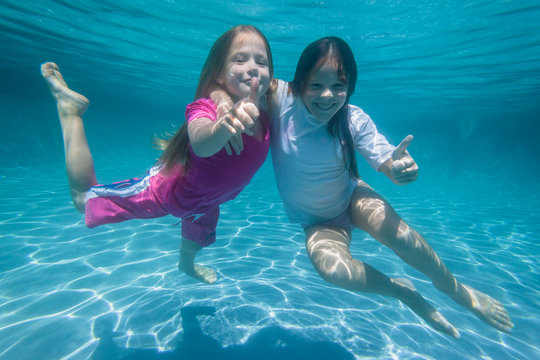 Girls Underwater Summer
