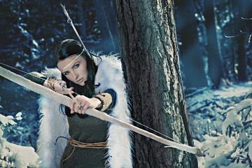 elf with a bow