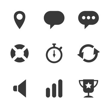 packs icons User interface for mobile devices and web