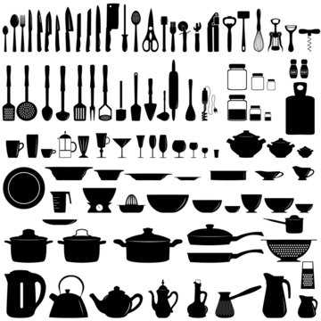 Set of kitchen untesils