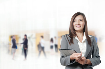 Portrait of young asia business woman 20 - 30 year old in her of