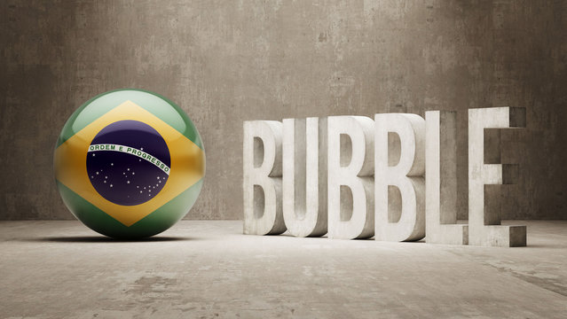 Brazil. Bubble  Concept.