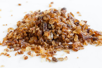 brown candy crystals sugar -  zucchero candito scuro