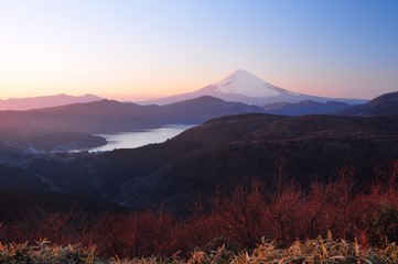 富士山と芦ノ湖