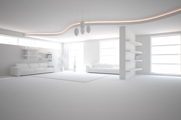 abstract grey interior