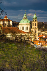 Fototapeta na wymiar View of St.Nicholas Church-Prague,Czech Republic