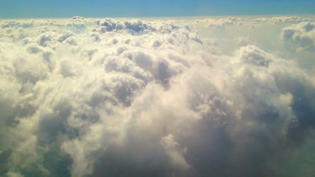 Sky view from inside the air plane