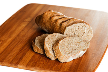 Naklejka premium Pain de seigle tranché