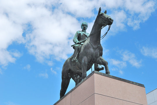Helsinki, Finland. Monument to  Mannerheim