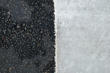 line on asphalt road texture