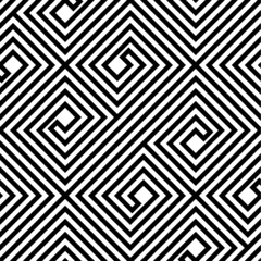 Abstract Black and White ZigZag Vector Seamless Pattern