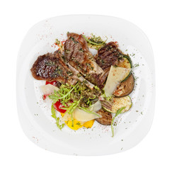 Rack of Lamb with Vegetables