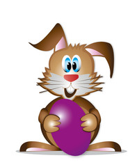Osterhase bunny mit Ei egg easter osterei
