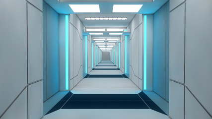 Interior futuristic design concept architecture