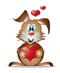 Liebe Hase Herz Valentinstag verliebt Ostern