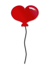 Fototapeta na wymiar Herzluftballon Ballon Luftballon Liebe