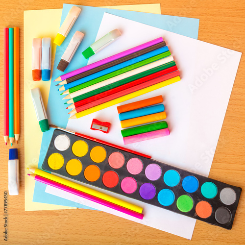 "Colorful art supplies" Stock photo and royaltyfree images on Fotolia