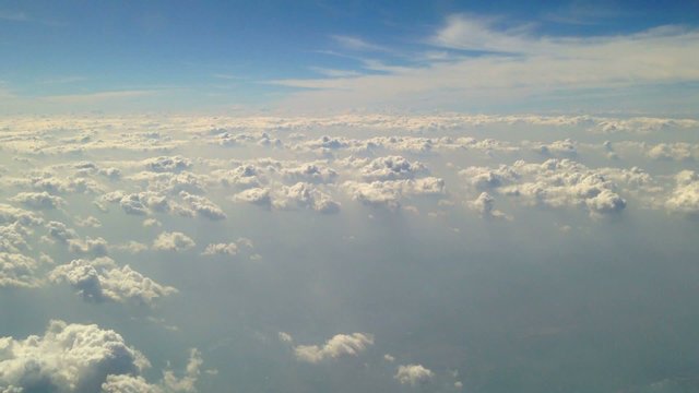 Sky view from inside the air plane