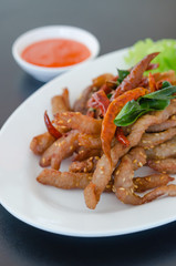 fried meat