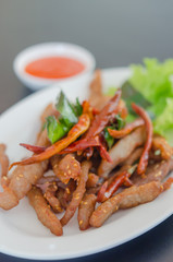 fried meat