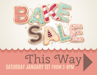 Bake Sale sign template - 77896825