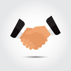 Icon handshake, business partners vector illustration
