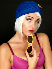 Cheeky Young Sexy Pin Up Model