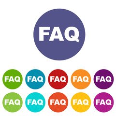 Faq flat icon