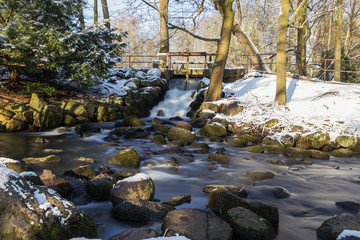The waterfall in winter