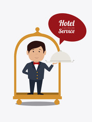 Hotel design, vector illustration.