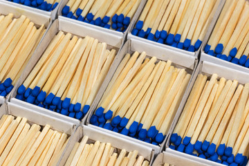 matchboxes with matches