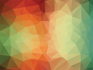 Poster Im Rahmen 2D Abstract geometric colorful triangle background © igor_shmel
