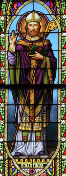 Saint Martin Of Tours,stain Glass