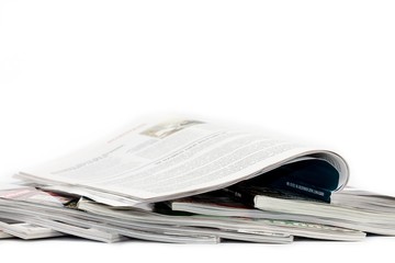 Magazine gestapelt