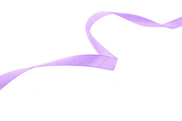 Blue ribbon with a bow. Element of design