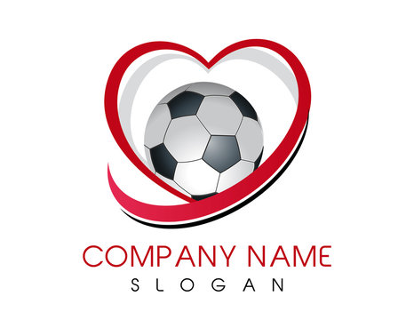 Love soccer logo