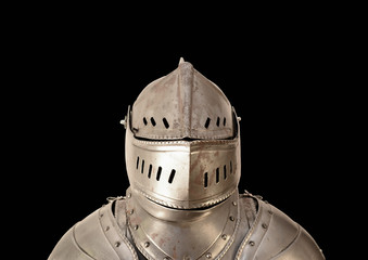 Ritterhelm / Visier / Kopfbedeckung / Geschlossen / Dicht