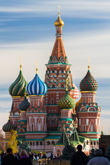Fototapeta na wymiar St. Basil's Cathedral in Moscow on a sunny day