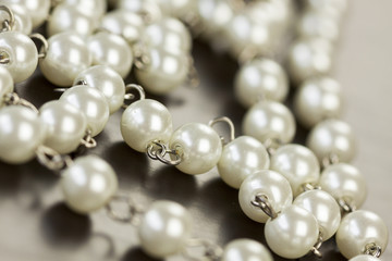 Scratched and tarnished old silver jewellery