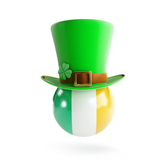 St. Patrick's hat flag of Ireland