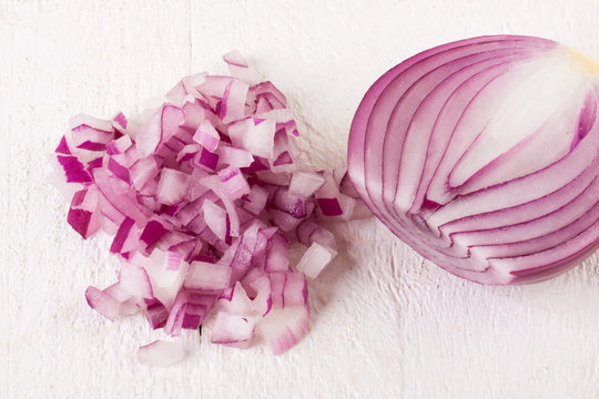 Fresh finely diced red onion