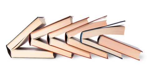 Six old books imbedded in one another