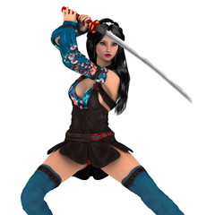 Obraz premium 女性剣士