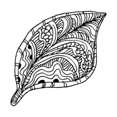 Zentangle Tree Leaf