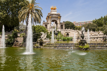 Fountain in Parc De la Ciutadella in Barcelona